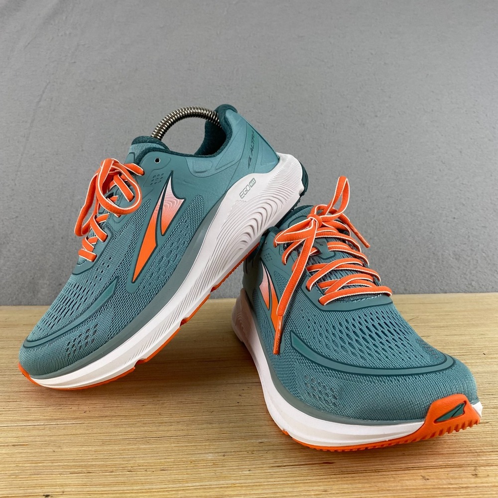 Altra Paradigm 6 Womens Size 7.5 Blue Orange Athletic Running Shoes Sneakers NEW